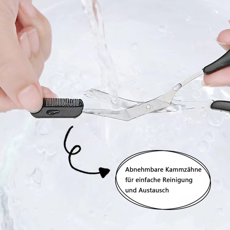SHULLIN Pack of 2 Eyebrow Trimmer Scissors Beauty Eyebrow Scissors