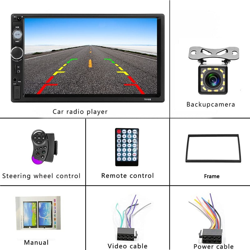 Hodozzy Double Din Car Stereo 7 inch Touchscreen Car Radios