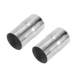 Motoforti 2.25" OD to 2.35" OD Mandrel Exhaust Pipe Adapter Concentric Reducer Car Exhaust Pipe Tubing Piping Adapter 4inch/100mm Length T304 Stainless Steel Silver Tone 2 Pcs