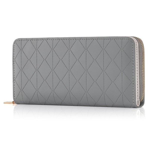 RRANCharltu Women's Leather Wallet Large Purse in Long Format Large