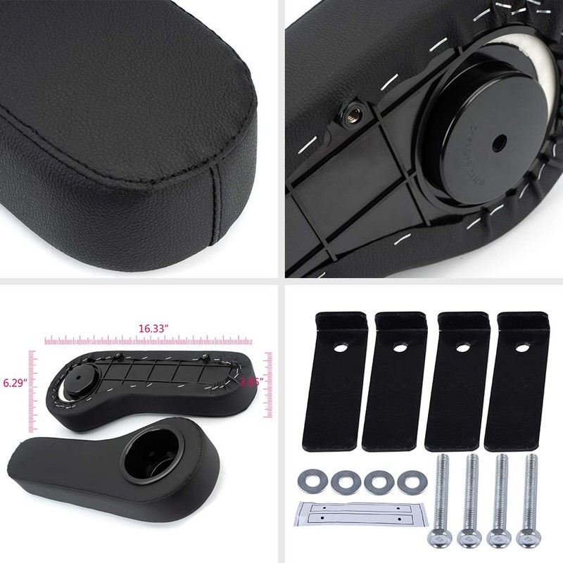 ALLGOOD Rear Seat Armrest Cushion Cup Holder, Compatible with Most