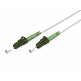 goobay 59584 Fibre Optic Cable (FTTH) / Singlemode (OS2) Simplex / LC APC (8°) Male to LC-APC (8°) Male/Light Wave Cable / 1 Metre