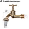 CORNAT TEC300505 Tap bar Screw.connec.Brass pol, 1/2 Zoll AG