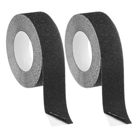 M METERXITY 2-Pack Grip Tape, 1.4Inch x 33ft/35mm x 10m Anti Slip Traction Tape for Stair Steps/Indoor/Outdoor, Non Skid Adhesive Stair Tread Tape [Black]