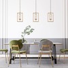 GEPOW Gold Pendant Light, 1-Light Modern Kitchen Pendant Lights with