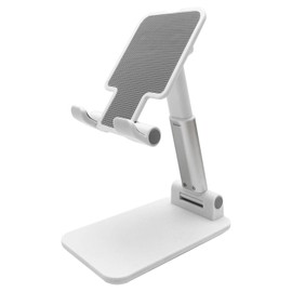 Tabletop Smartphone Stand, Smartphone Holder, Foldable, Height, Angle, Adjustable, Anti-Slip, Supports Vertical Movies, Charging, Lightweight, Compact, Portable, Telework
