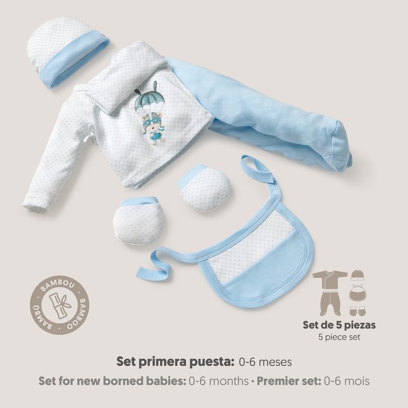 Baby Gift Set 5 Pieces for Newborn 0-6 Months -