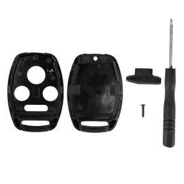 Car Key Fob Shell, 3+1 Key Shell with Screwdriver H09, Car Remote Key Fob Uncut Shell Case Suitable for Honda Accord 2003 2004 2005 2006 2007 2008