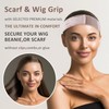 Linyongc Adjustable Velvet Wig Headband, 3-Pack Non-Slip Velvet Wig Grip