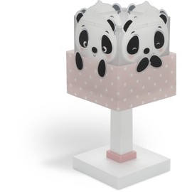 Dalber 63161E E14 Children's Table Lamp Bedside Lamp Panda Animals Pink