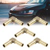 X AUTOHAUX 8mm Brass Barb Elbow 90 Degree Male Thread
