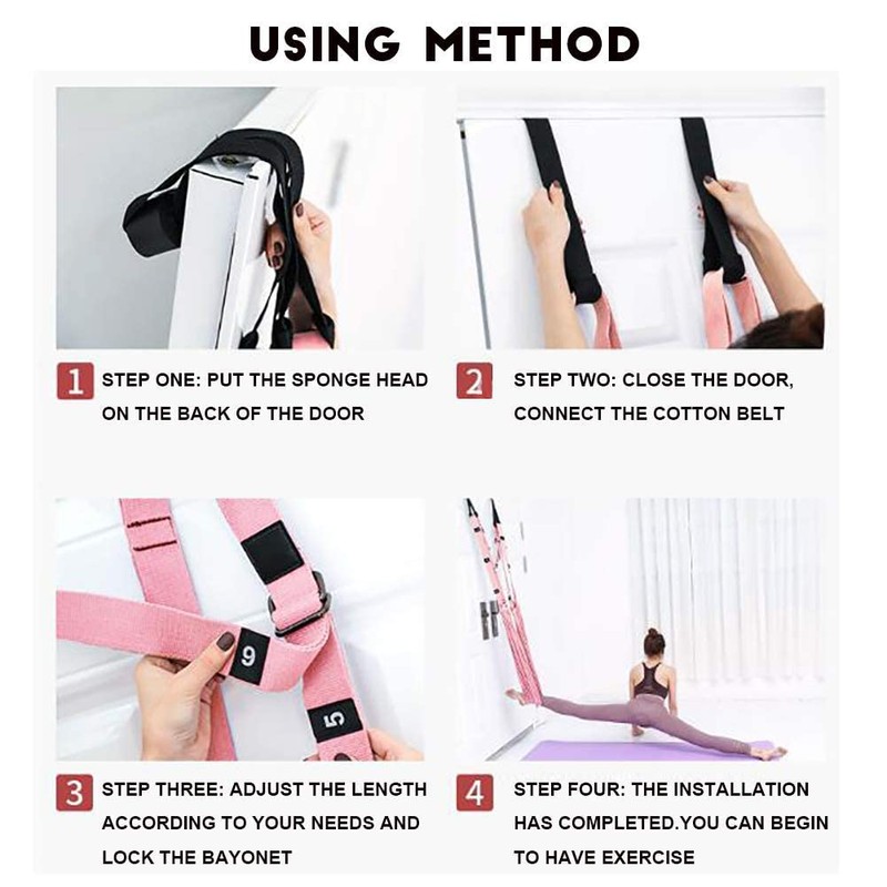OYINDIZ Yoga Swing, Leg Stretcher Strap Door Backbend, Aerial Yoga