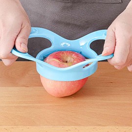 Generic Household stainless steel apple cutting: Apple cutting: Multi-functional fruit cutting: pear cutting:, normal, Red, HG-PGQ-002