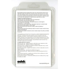 addi Click Interchangeable Knitting Needle Tips Turbo Basic Set 5 inch (13cm) Size US 17 (12.0mm)