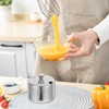 Alipis Compact Condiment Canisters Pots Set Stainless Steel Sugar Bowl