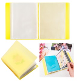 OTCRAFT 40 Pages/Set A6 Sticker Photo Storage Album; Stamp Cutting Dies Storage Book Organiser Folder for Postcards, Stickers, Photo, Transparent Stamps and Cutting Dies, 28.4 x 16.3 cm