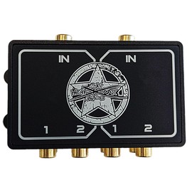 Sky High Car Audio SHCA Premium 2 to 4 Split RCA Distribution Block