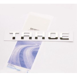 Yoaoo 1x OEM Tahoe Emblems Letter Badge Compatible with for Tahoe Glossy 2007-2019 (Chrome)