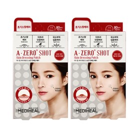 Mediheal A-Zero Shot Skin Dressing Patch 80-Use x 2, 2 packs, 80-pack / 메디힐 에이제로샷 스킨 드레싱 패치 80회용 X2개, 2개, 80개입