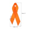 PATIKIL Ribbon Pins, 100Pcs Orange Awareness Ribbon Satin with Safety