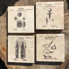 Golf Patents Coaster - Set of 4