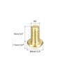 sourcing map Brass Machine Screws, M3x5mm Phillips Pan Head Fastener