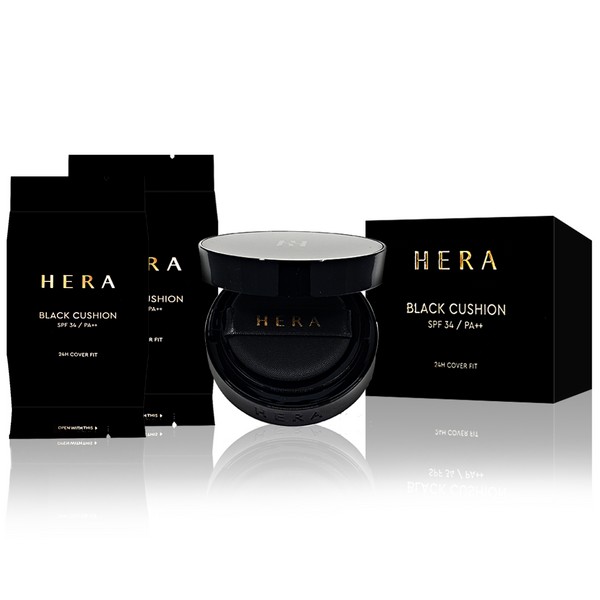 Hera Black Cushion Deluxe Edition (main product 15g + refill 15g x 2) 21N1