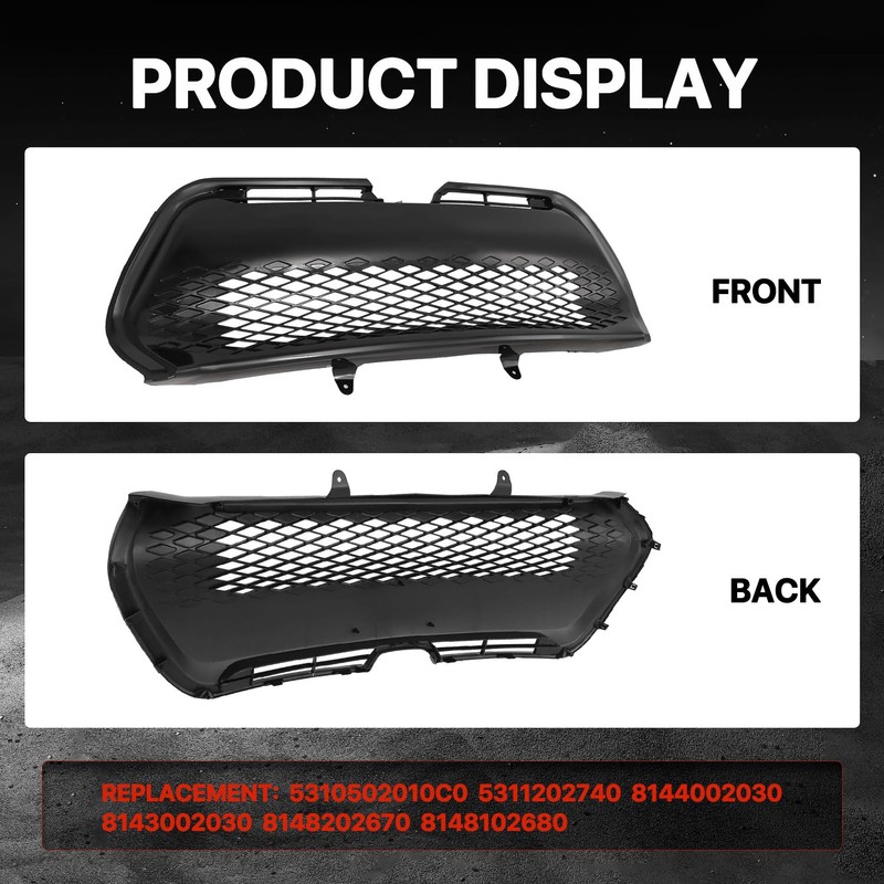 KARPAL 6PCS Front Upper Lower Grille LED Fog Lights Set