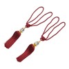 2 x Luxury Curtain Holdbacks Rope Tiebacks Tassel Tiebacks Bead