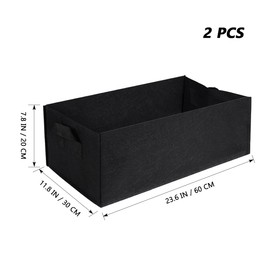 YARNOW 2 Pcs Fabric Grow Bags Tomato Grow Bag Potatoes Grow Bags Fabric Raised Beds for Garden (Size L)