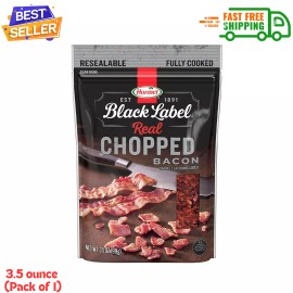 Hormel Black Label Chopped Bacon, 3.5 Oz (Pack of 1) ...