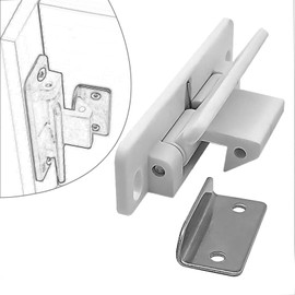 Generic RV Drawer latches Cabinet Latch Door Catch Hardware Modification Lock Drawer Retainer Catch for Closets Camper Wardrobe, White