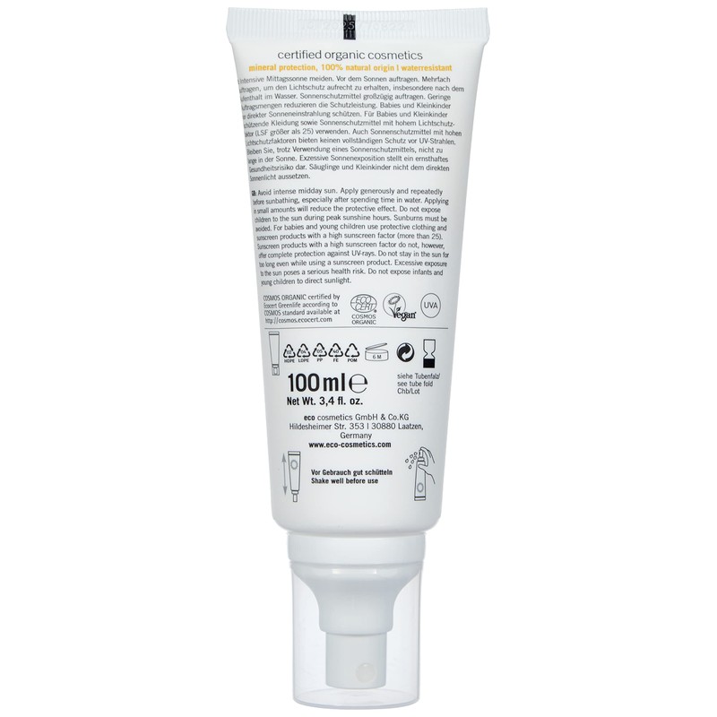 eco cosmetics Kids Sunspray SPF50+, Waterproof, Vegan, No Microplastics, Natural