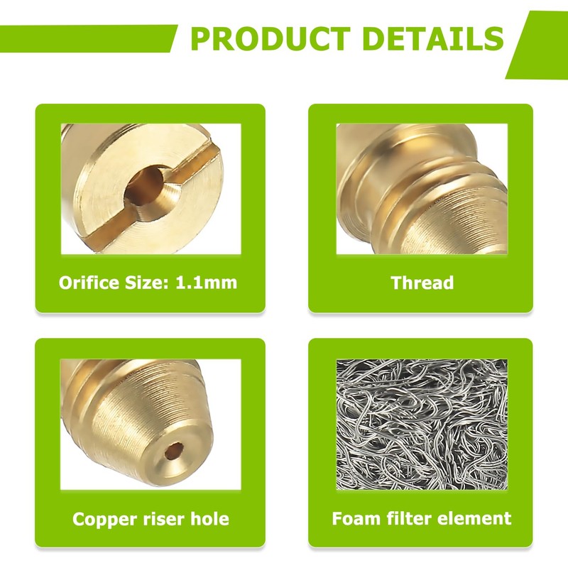 EPLZON 1.1 mm Foam Cannon Orifice Nozzle and Foam Maker