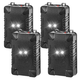 Ultrasonic Rodent Repellent for Car Engine, 4 Pack Battery Powered Rodent Repellent for Cars Under Hood Mouse Deterrent with Flashing Lights,Keep Mice Rats Squirrels Out of Garage Outdoors Indoors