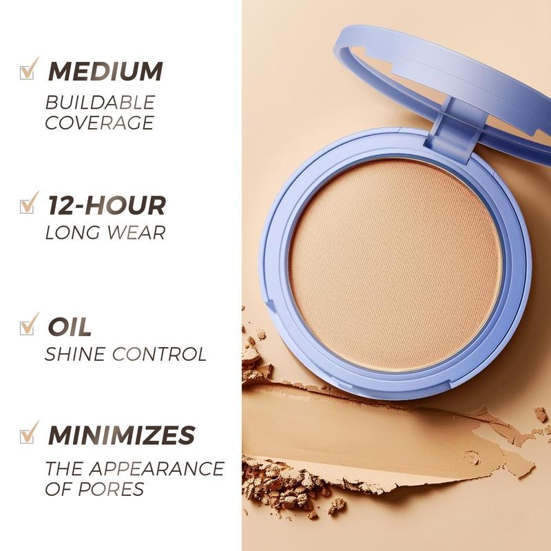 SACE LADY Oil Control Face Setting Powder,Waterproof Long Lasting Pressed