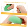 Healeved 4pcs Mango Shaped Makeup Sponges Portable for Liquid and