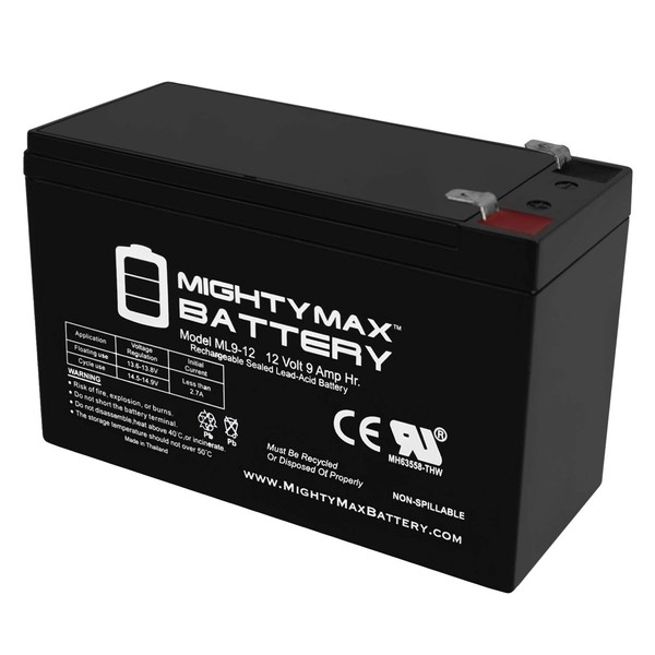 12V 9Ah SLA Battery for Steele SP-GG300, SP-GG300N Generator