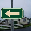 2 Pack Left Arrow Signs 12 x 6 Inches Arrow