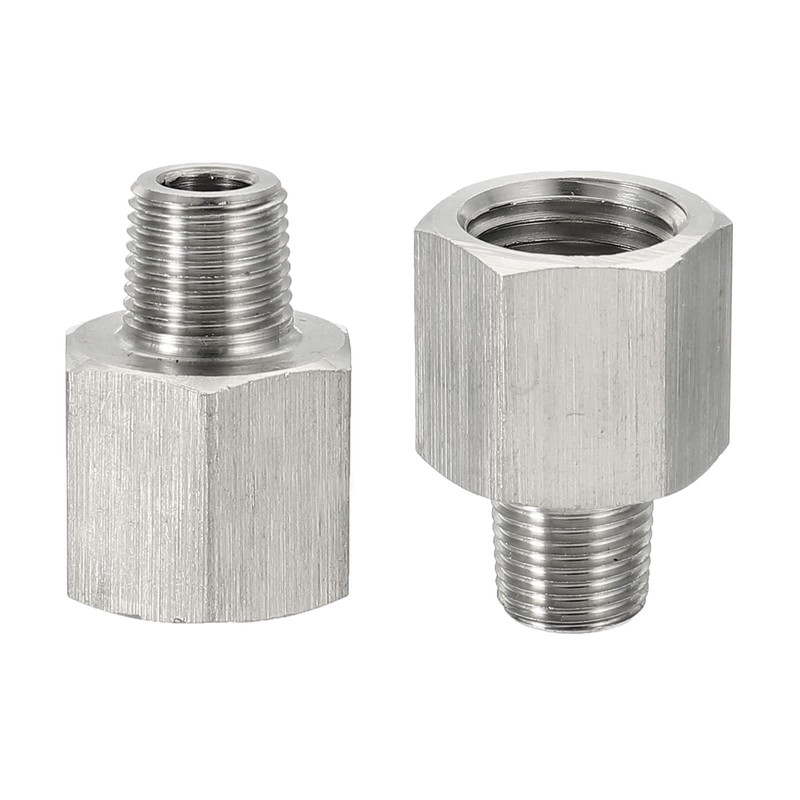 sourcing map Hex Bushing, 1/8 PT Male to 1/4 PT