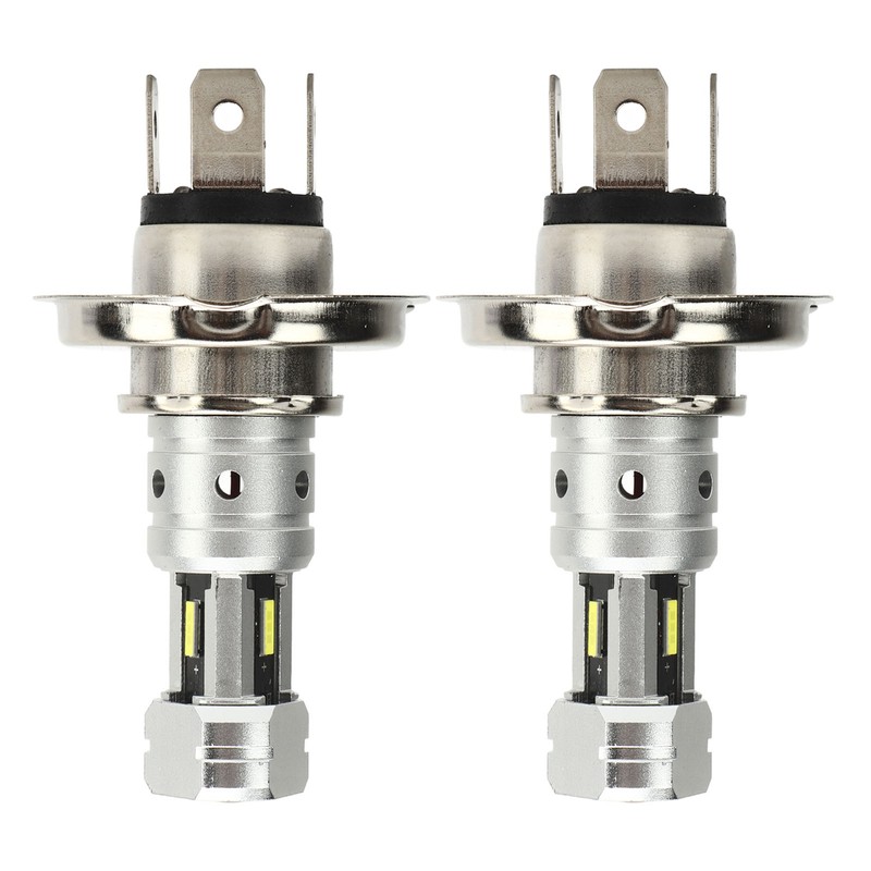 2 Pcs 100W H4 LED Motorcycle Headlight Bulb 360 Degree