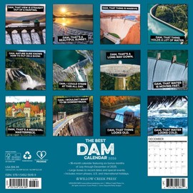 The Best Dam Calendar 12" x 12" Wall Calendar