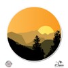 GT Graphics Sunset in The Mountains - 5" Vinyl Sticker