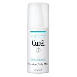 Curel Japanese Skin Care Moisture Facial Milk Moisturizer, Daily Face Lotion for Dry Sensitive Skin, pH Balanced, Unscented Advanced Ceramide Care Face Cream without Drying Alcohols, 4 oz
