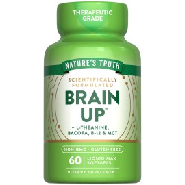 Nature's Truth Brain Up Softgels | 60 Count | With L-Theanine | Non-GMO | by Nature's Truth