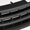 Glossy Black Horizontal Front Hood Bumper Grill Grille Guard ABS