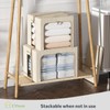 CYhom 3Pack Foldable Storage Bins - Frame Storage Box Linen