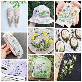 Craftdady 24 Bundles Green Friendship Bracelet String Cross Stitch Threads Embroidery Floss 1mm Polyester Sewing Decoration Crafting Arts Embroidery Strings for Craft Jewelry Making