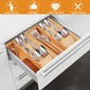 Bamboo Kitchen Drawer Organizer, Expandable Silverware Organizer, Utensil Holder, Cutlery