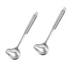 0XBIT Sauce Spoon, 2 Pieces Sauce Ladle with Pourer, Stainless